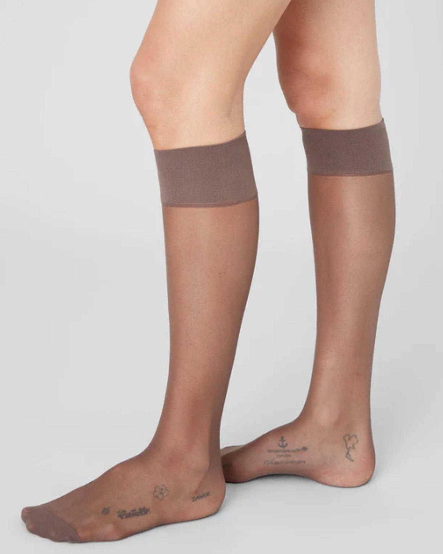 2-pack Elin Premium Knee-Highs Dark Brown | UNDERLENA