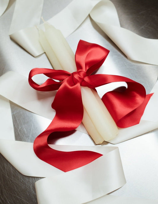 240mm Taper Candle Trio Ivory | UNDERLENA