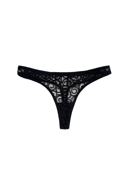 Soft Kiss Thong Black