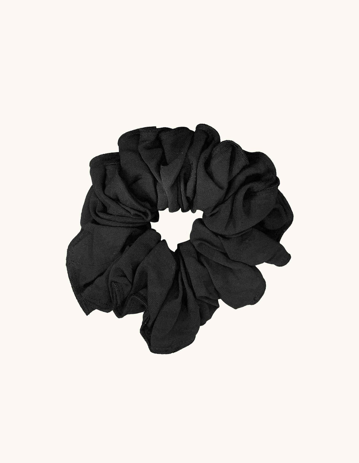 Mini Silk Scrunchie Black