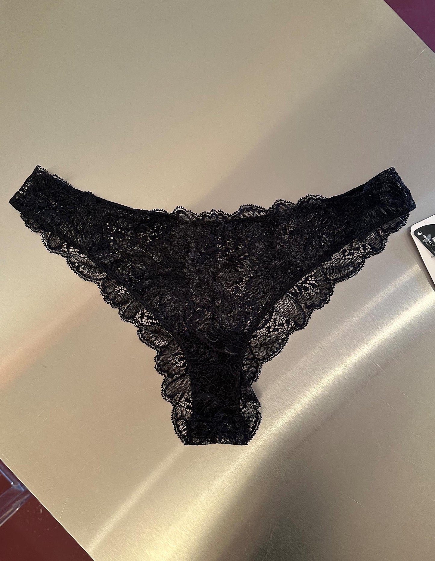 Lace French Knicker Black | UNDERLENA