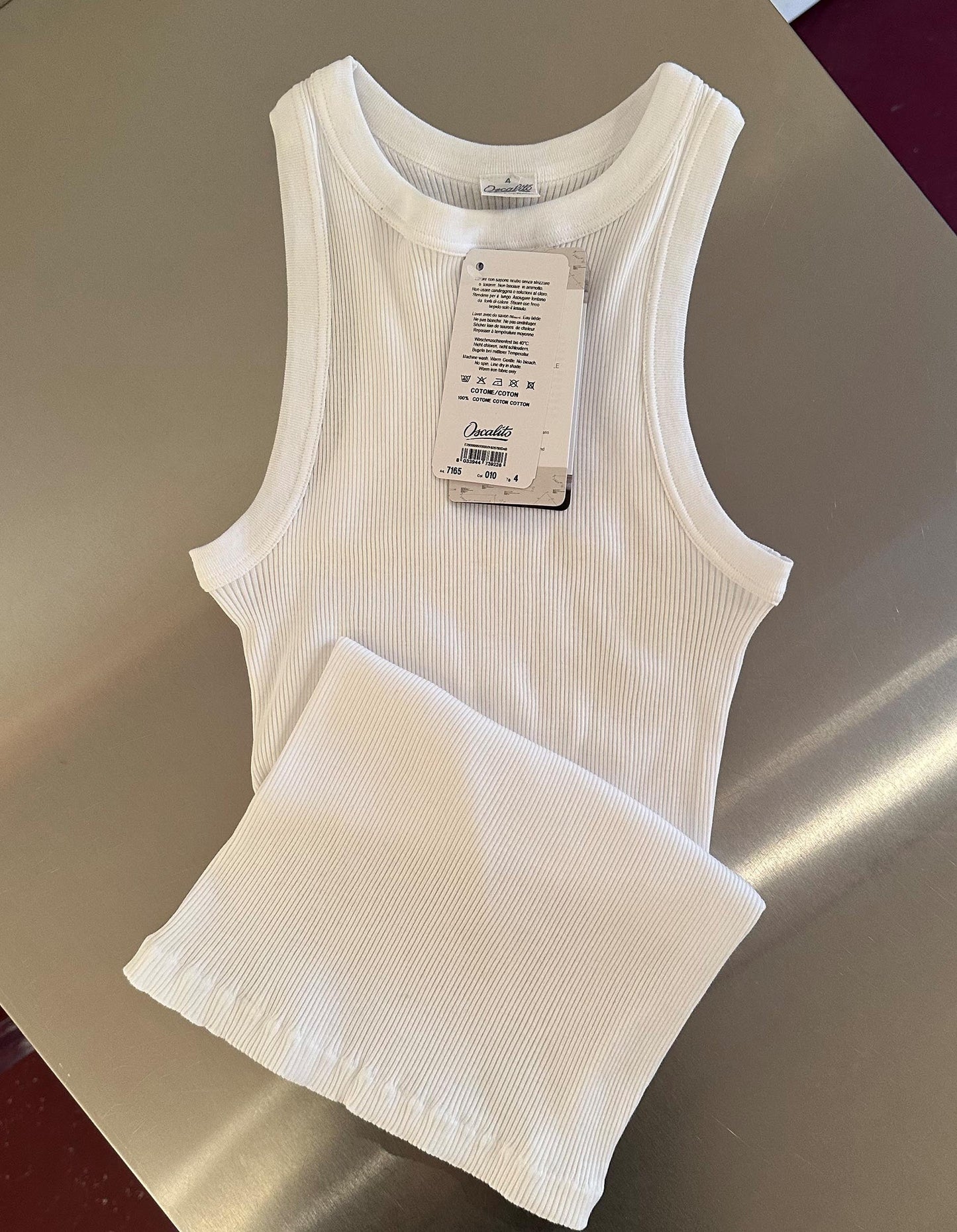 Cotton Americana Tank White | UNDERLENA