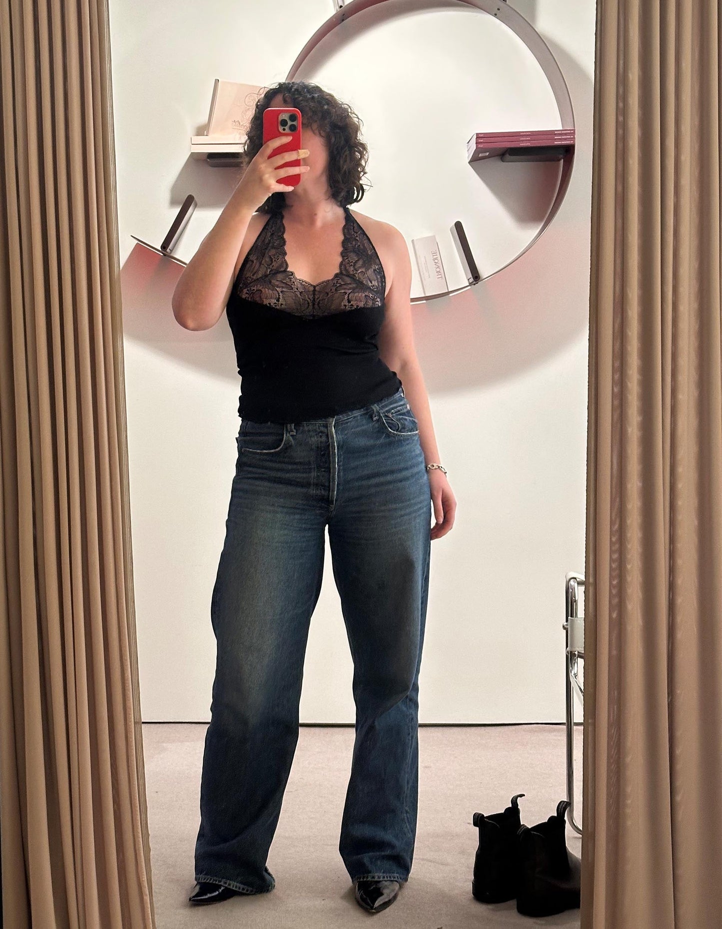 Lace Halter Black | UNDERLENA