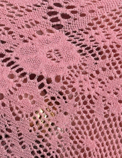 Rosa Lace Knee-Highs Dusty Pink | UNDERLENA