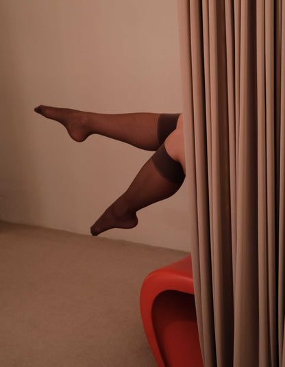 2-pack Elin Premium Knee-Highs Dark Brown | UNDERLENA