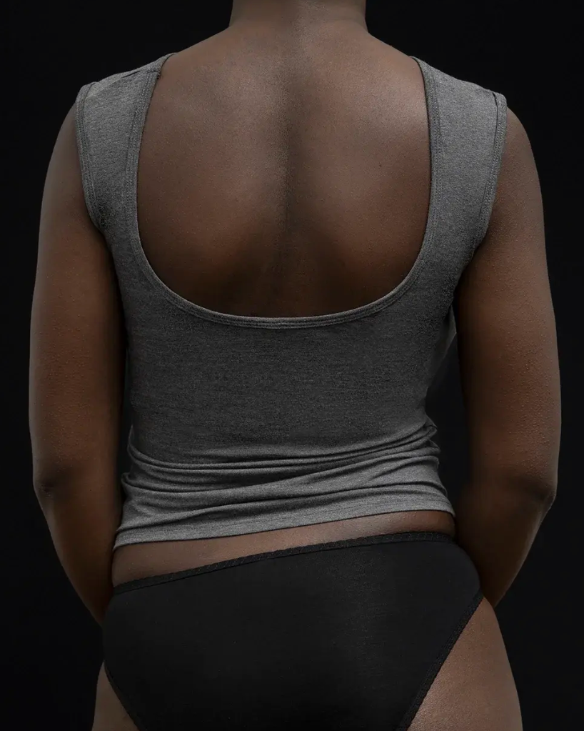 Recline Bateau Sleeveless Charcoal