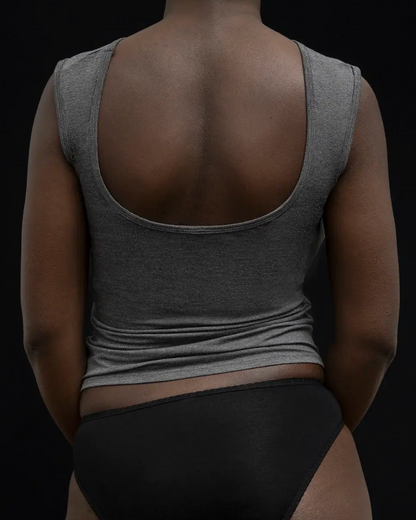 Recline Bateau Sleeveless Charcoal