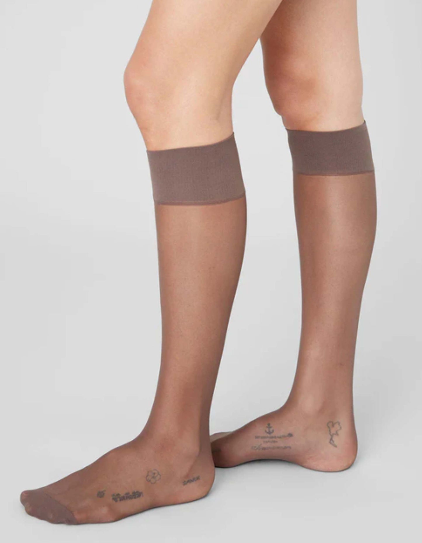 2-pack Elin Premium Knee-Highs Dark Brown | UNDERLENA