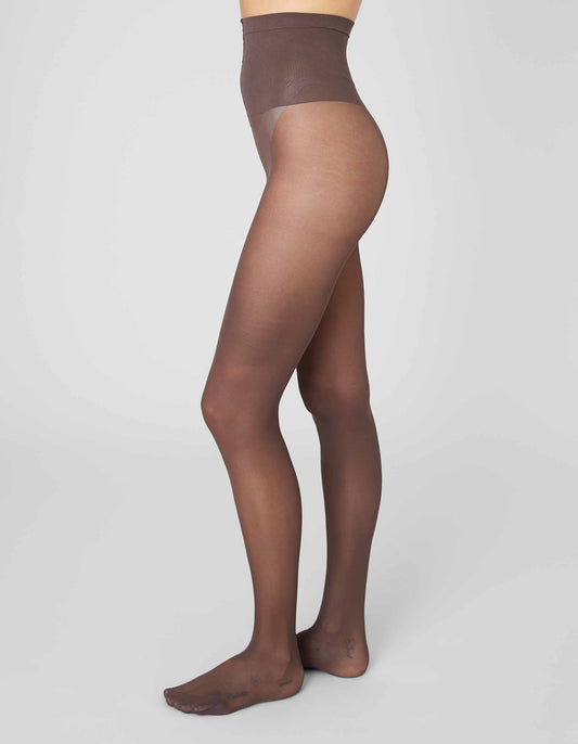 Svea Premium Tights 30 Den Dark Brown | UNDERLENA