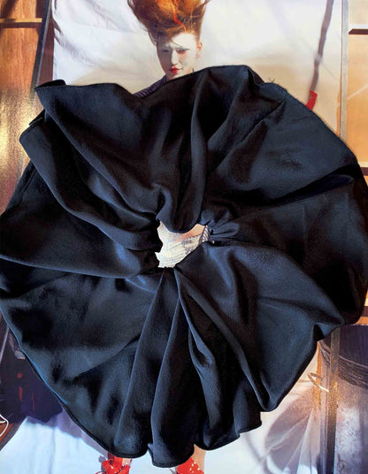 X-Large Silk Scrunchie Black | UNDERLENA